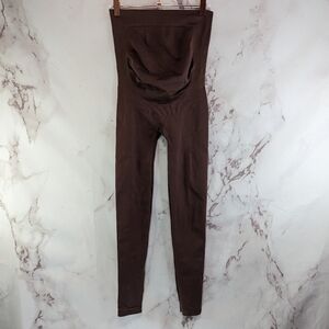 Blanqi Leggings Womens Small Brown Maternity Everyday Belly Support Crop
